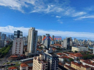 Apartamento com 3 dormitórios para alugar, 94 m² por r$ 5.000,02/mês - encruzilhada - santos/sp