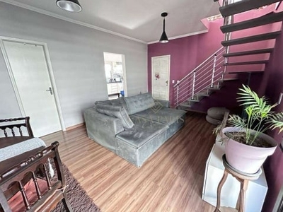 Apartamento duplex com 3 dormitórios à venda, 120 m² por r$ 680.000 - canto do forte - praia grande/sp