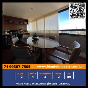 Apartamento para venda com 89 metros quadrados com 2 quartos em Canela - Salvador - BA