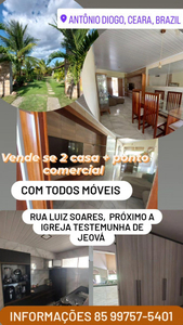 2 casa + ponto comercial MOBILIADOS