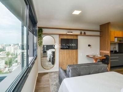 Apartamento com 1 quarto para alugar na avenida coronel lucas de oliveira, 410, petrópolis, porto alegre, 32 m2 por r$ 3.600