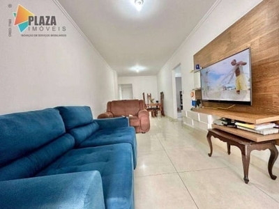 Apartamento com 2 dormitórios para alugar, 90 m² por r$ 4.800,00/mês - vila guilhermina - praia grande/sp