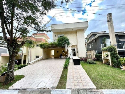 Casa com 3 dormitórios para alugar, 342 m² por r$ 12.281/mês - new ville - santana de parnaíba/sp suru centro alphaville aldeia da serra