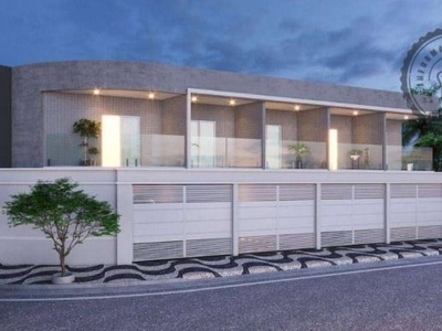 Sobrado com 2 dormitórios à venda, 70 m² por r$ 350.000,00 - caiçara - praia grande/sp