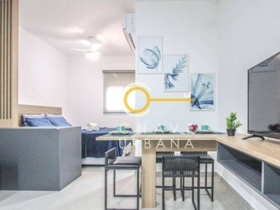 Studio à venda, 33 m² por r$ 453.000 - josé menino - santos/sp