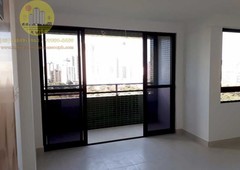 Excelente apto com 99,39m², 03 Qtos + DCE, 2 vgs, em prédio bem localizado, com área de lazer completa.