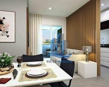 Apartamento com 2 dormitórios à venda, 54 m² por R$ 399.000,00 - Campestre - Santo André/S