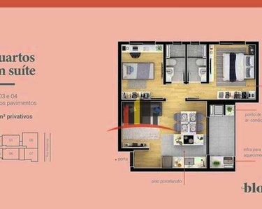 Apartamento com 2 dormitórios à venda, 55 m² por R$ 385.900,00 - Água Verde - Curitiba/PR