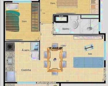 Apartamento Garden com 2 dormitórios à venda, 47 m² por R$ 325.000,00 - Vila Formosa - São