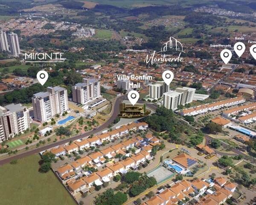 Lançamento em Bonfim Paulista, Residencial Montverde, térreo com quintal, 2 dormitorios co