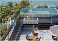 Apartamento à Venda praia formosa pé na Areia com área de lazer cobertura, 74,70m² 3Qtos,1St,Varanda