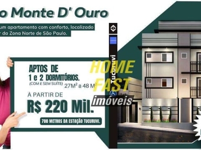 Apartamento com 2 dormitórios à venda, 47 m² por r$ 290.000 - tucuruvi - são paulo/sp