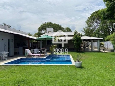 Casa com terreno e piscina privativa em itacimirim-ba