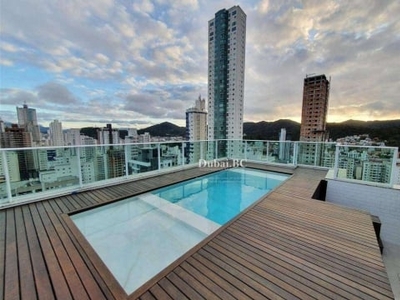 Cobertura com 3 dormitórios à venda, 324 m² por r$ 5.000.000,00 - pioneiros - balneário camboriú/sc