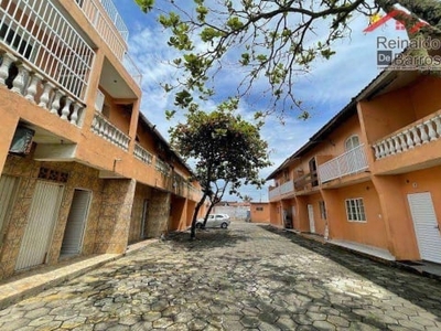 Kitnet com 1 dormitório frente mar à venda, 32 m² por r$ 190.000 - satélite - itanhaém/sp