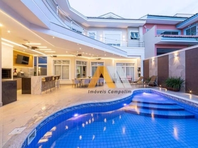 Sobrado com 4 dormitórios para alugar, 419 m² por r$ 16.102,70/mês - condomínio sunset - sorocaba/sp