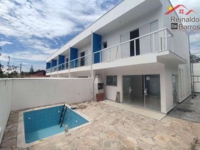 Sobrado em condomínio com 2 dormitórios e piscina à venda, por r$ 374.000 - bopiranga - itanhaém/sp