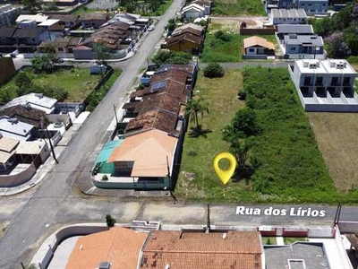 Terreno a venda com 450m², Rua dos Lirios, Rocio Grande em São Francisco do Sul