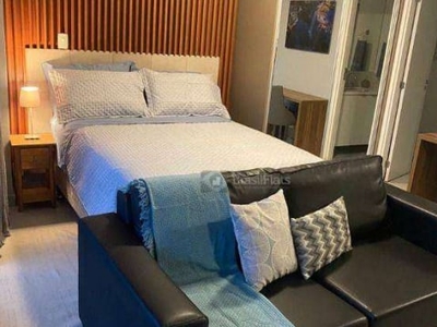 Flat com 1 dormitório para alugar, 40 m² por R$ 2.800,00/mês - Brooklin Paulista - São Paulo/SP