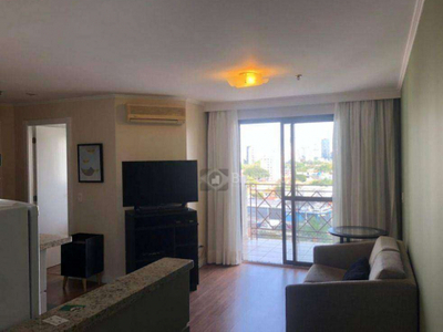Flat com 1 dormitório para alugar, 50 m² por R$ 3.200/mês - Vila Olímpia - São Paulo/SP