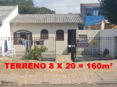 Terreno 8x20 c/ casa mista c/02 quartos c/- excelente opção de investimento - não financia - alto tarumã - pinhais