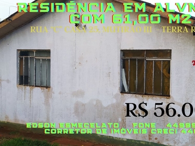 Casa - Terra Roxa, PR no bairro Mutirão III - São Sebastião
