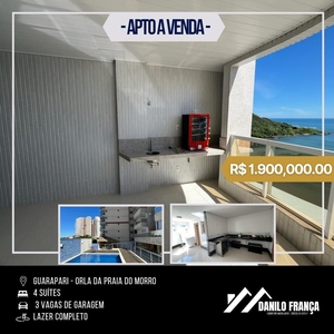 Apartamento em Praia do Morro, Guarapari/ES de 200m² 4 quartos à venda por R$ 1.899.000,00