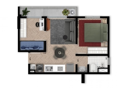 Apartamento em Sumarezinho, São Paulo/SP de 35m² 2 quartos à venda por R$ 560.138,00