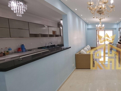Apartamento em Vila Guilhermina, Praia Grande/SP de 92m² 2 quartos à venda por R$ 649.000,00