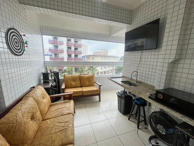 Apartamento em Vila Mirim, Praia Grande/SP de 79m² 2 quartos para locação R$ 3.350,00/mes