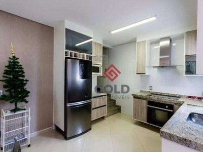 Cobertura, 109 m² - venda por r$ 692.000,00 ou aluguel por r$ 3.603,35/mês - vila camilópolis - santo andré/sp