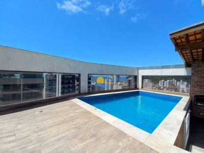 Cobertura com 3 dormitórios à venda, 232 m² por r$ 1.250.000,00 - jardim astúrias - guarujá/sp