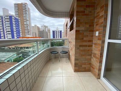 Apartamento em Campo da Aviação, Praia Grande/SP de 60m² 2 quartos para locação R$ 2.550,00/mes