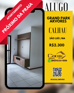 Apartamento em Calhau, São Luís/MA de 72m² 3 quartos para locação R$ 2.300,00/mes
