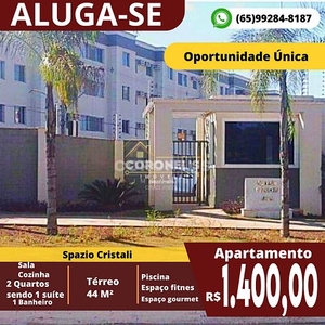 Apartamento em Coophema, Cuiabá/MT de 43m² 2 quartos para locação R$ 1.400,00/mes