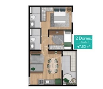 Apartamento em Mooca, São Paulo/SP de 43m² 2 quartos à venda por R$ 346.000,00