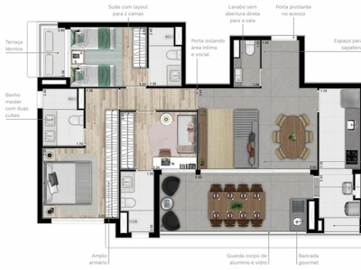 Apartamento em Vila Mariana, São Paulo/SP de 75m² 2 quartos à venda por R$ 1.284.000,00