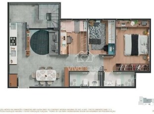 Apartamento com 3 dormitórios à venda, 66 m² por r$ 663.326,11 - jardim - santo andré/sp