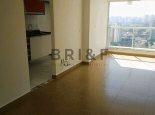 Brooklin apartamento 1 dormitório, ar condicionado, varanda, 1 vaga