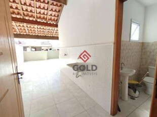 Cobertura com 2 dormitórios para alugar, 110 m² por r$ 2.320,00/mês - vila lucinda - santo andré/sp