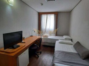 Flat à venda, 1 quarto, 1 vaga, centro - santo andré/sp