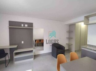 Loft com 1 dormitório para alugar, 27 m² por r$ 2.400,00/mês - jardim chácara inglesa - são bernardo do campo/sp