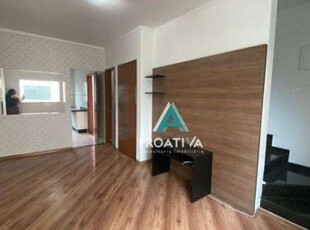 Sobrado com 2 dormitórios à venda, 108 m²- vila alzira - santo andré/sp