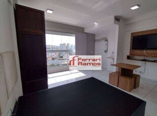 Studio com 1 dormitório para alugar, 28 m² por r$ 2.508,00/mês - macedo - guarulhos/sp