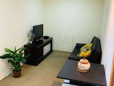 Flat com 1 dormitório, 45 m² - venda por R$ 230.000,00 ou aluguel por R$ 3.500,00/mês - Centro - Santo André/SP