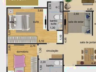 Aluga-se apartamento em Villes Des Alpes - 2 Dormitórios