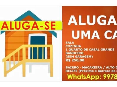 ALUGUEL DE CASA ALTO DO BURITY MACAXEIRA