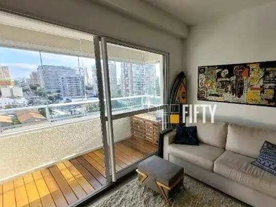 Apartamento com 1 dormitório para alugar, 37 m² por R$ 3.970,00/mês - Santo Amaro - São Pa