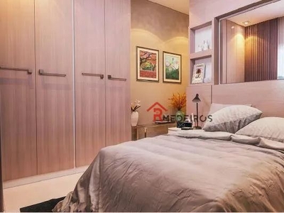 Apartamento com 2 dormitórios à venda, 57 m² por R$ 382.080,00 - Boqueirão - Praia Grande/
