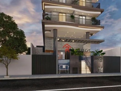 Apartamento com 2 dormitórios à venda, 57 m² por R$ 422.471,44 - Tupi - Praia Grande/SP